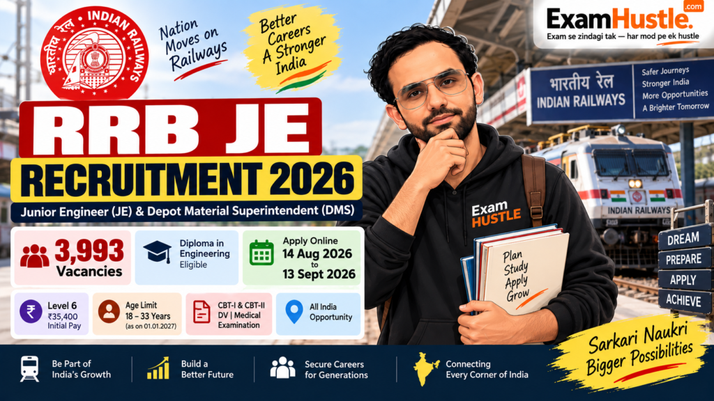 RRB JE Recruitment 2026